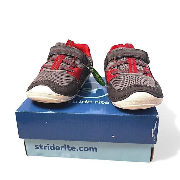 Stride Rite SM Kylo 2.0 Supportive Leather Mesh Sneakers Toddler 6 Soft Motion - Picture 4 of 10